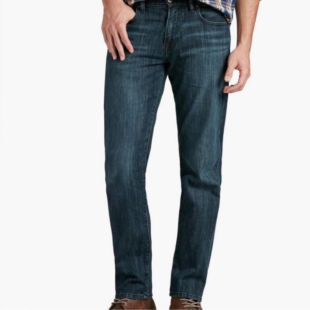Lucky Brand 221 Original Straight Leg Dark Blue Rinse Men’s Jeans Size 32”x30”